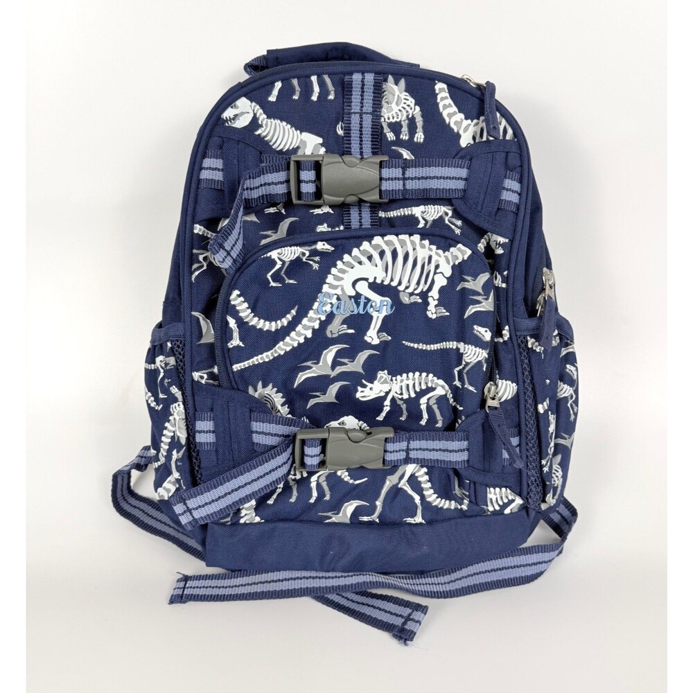 Pottery Barn Kids Glow in the Dark Dinosaur Backpack Navy Blue “Easton” Mini